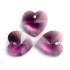 Swarovski srdce 10,3x10 mm - Amethyst Blend